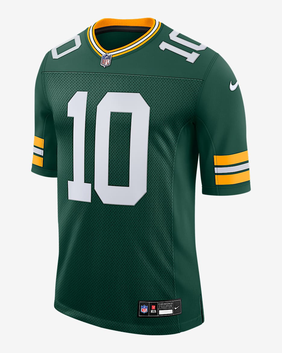 【US限定】NIKE Green Bay Packers Jordan Love  Jersey Nike Men's Jordan Love Green Green Bay Packers Game Jersey
